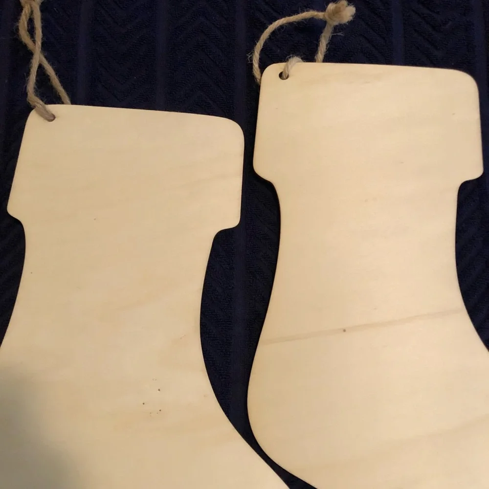 DIY Unfinished Wooden Stockings